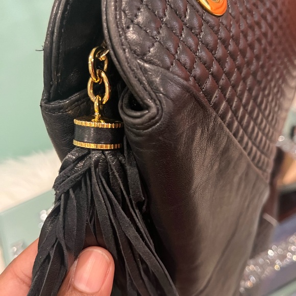 Bally Quilted Lambskin Leather Shoulder Bag - Picture 4 of 7